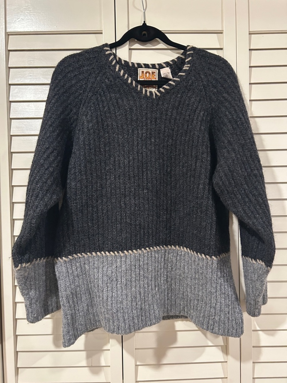 Vintage Joseph Abboud JOE Just One Earth Wool Sweater Size M